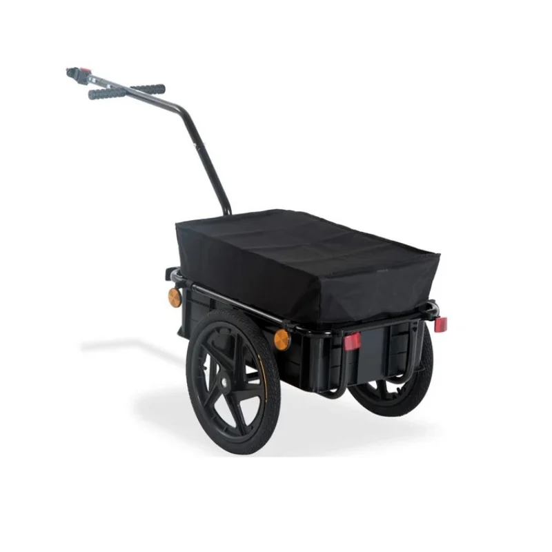 Bicycle Cargo Trailer Foldable Bike Luggage Storage Bike Trailer Steel Aluminum Carriage Tow Cart Shopping Cart