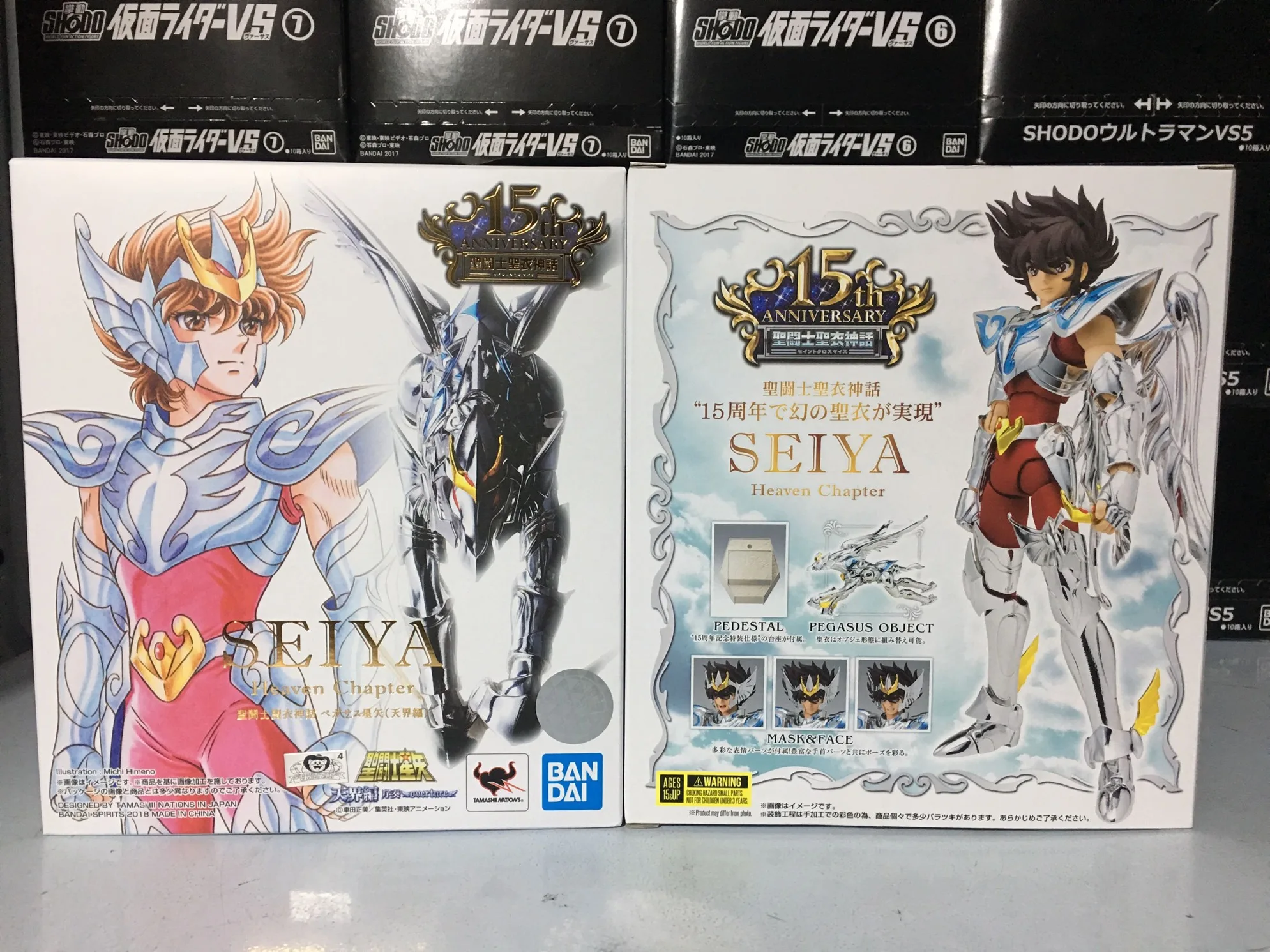 100% Original Bandai Myth Cloth Ex Seiya Saint Seiya Pegasus Heaven Chapter 15th Anniversary Edition Model Collection Toys Gift