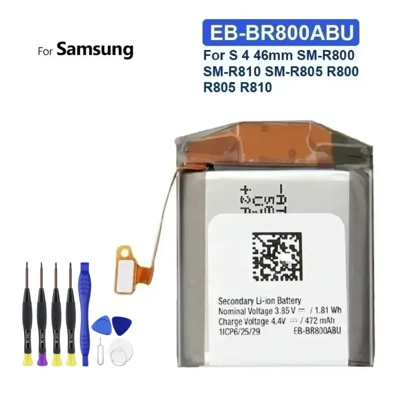 Watch Battery EB-BR760ABE 380mAh For Samsung Gear S3 Frontier /S3 Classic EB-BR760A SM-R760 SM-R770 SM-R765 SM-R765S S4 42/46mm