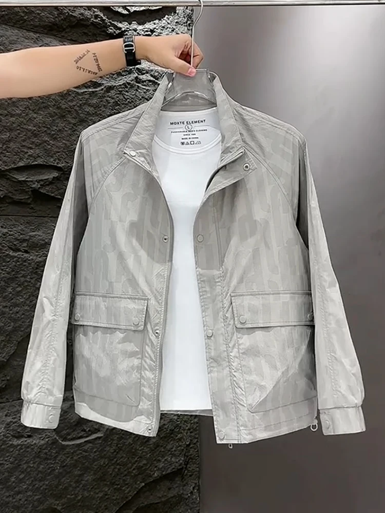 ملابس العمل غير الرسمية Jaet للرجال العصرية وHaome Youth Sle البوليستر طويل Sve سستة إغلاق لا توجد إنتاج العلامة التجارية الصينية