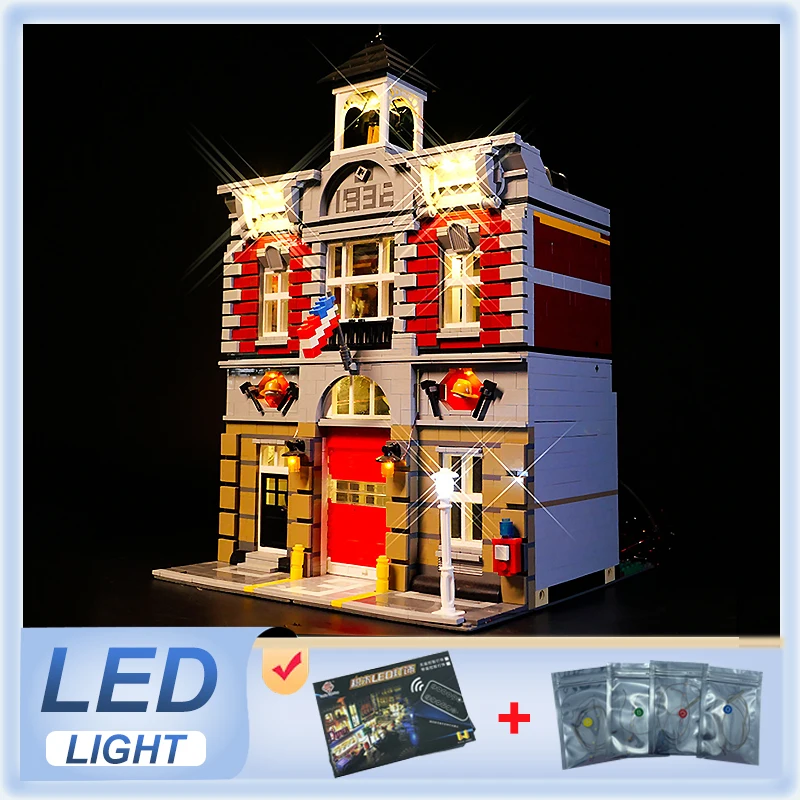 

Комплект светодиодных фонарей «сделай сам» для пожарной бригады LEGO 10197 (только светодиодный светильник, без модели блоков)