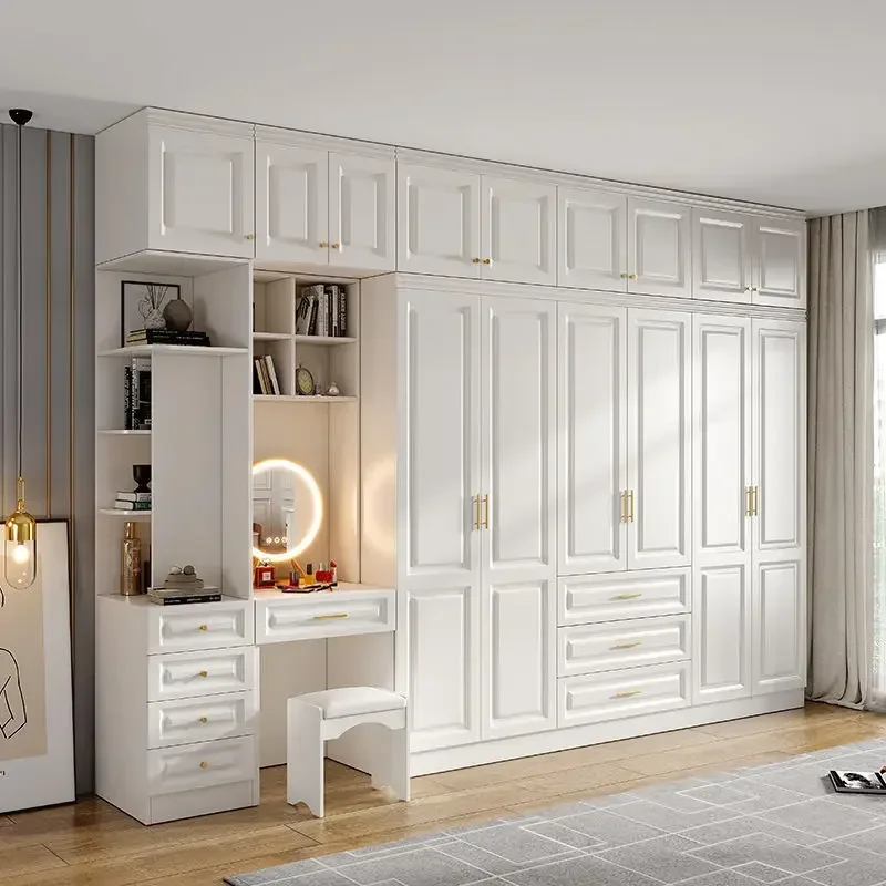 Storage Bedroom Wardrobe Ladies Vanity Multi Layer Big Luxury Wardrobe Organizer Designer Minimalist Armario Trendy Furniture