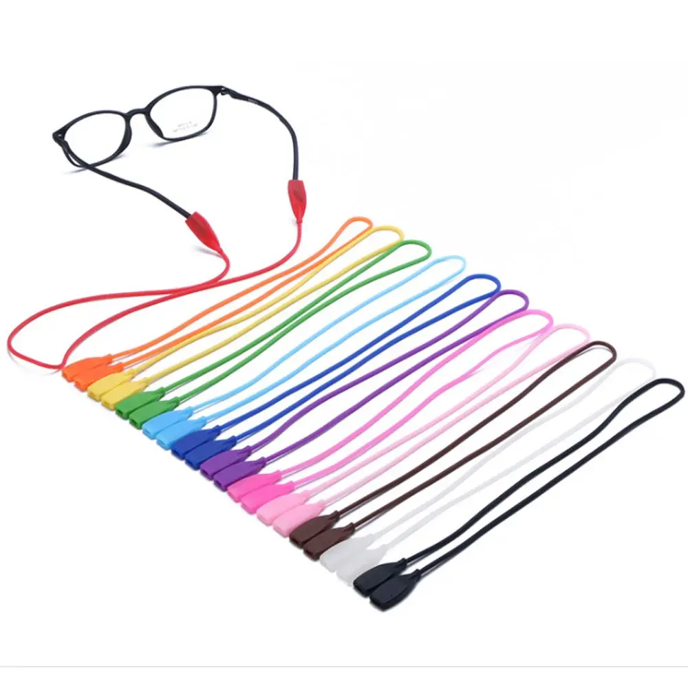 

New Anti-Slip Silicone Glasses Strap Unisex Sports Eyeglasses Rope Neck Cord Eyewear Lanyard Glasses Chain Glasses Accessories