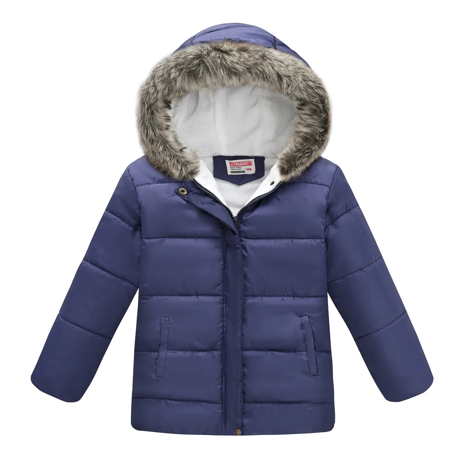 

1-6Y Baby Kids Fashion Jackets Boys Winter Thick Coats Warm Outerwear For Girls Hooded Jacket Children Clothes Toddler Overcoat