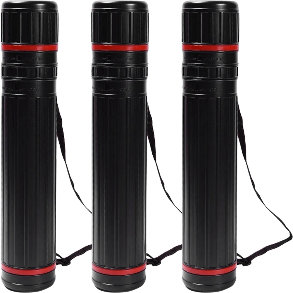

Telescoping Poster Tubes Extendable Storage Case for Artwork Plans Projects Plastic Drawing Tube with Adjustable Strap