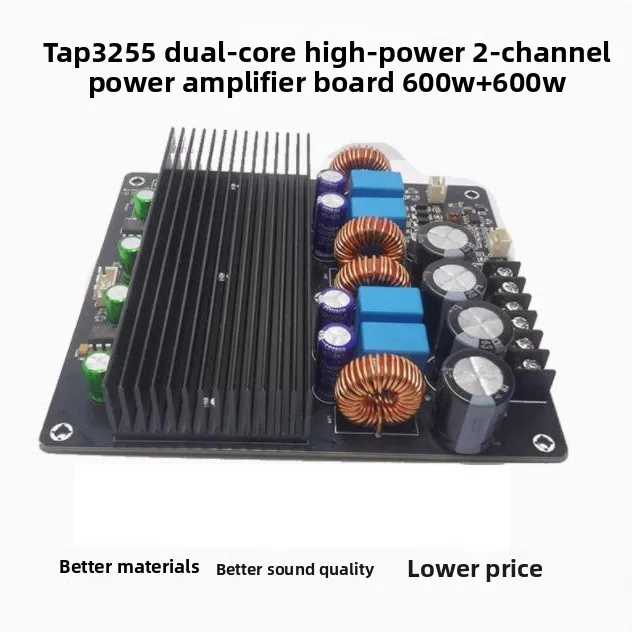 

Оригинальная двухъядерная плата усилителя мощности TPA3255 Fever Super Power 2,0 канала 600 Вт + 600 Вт