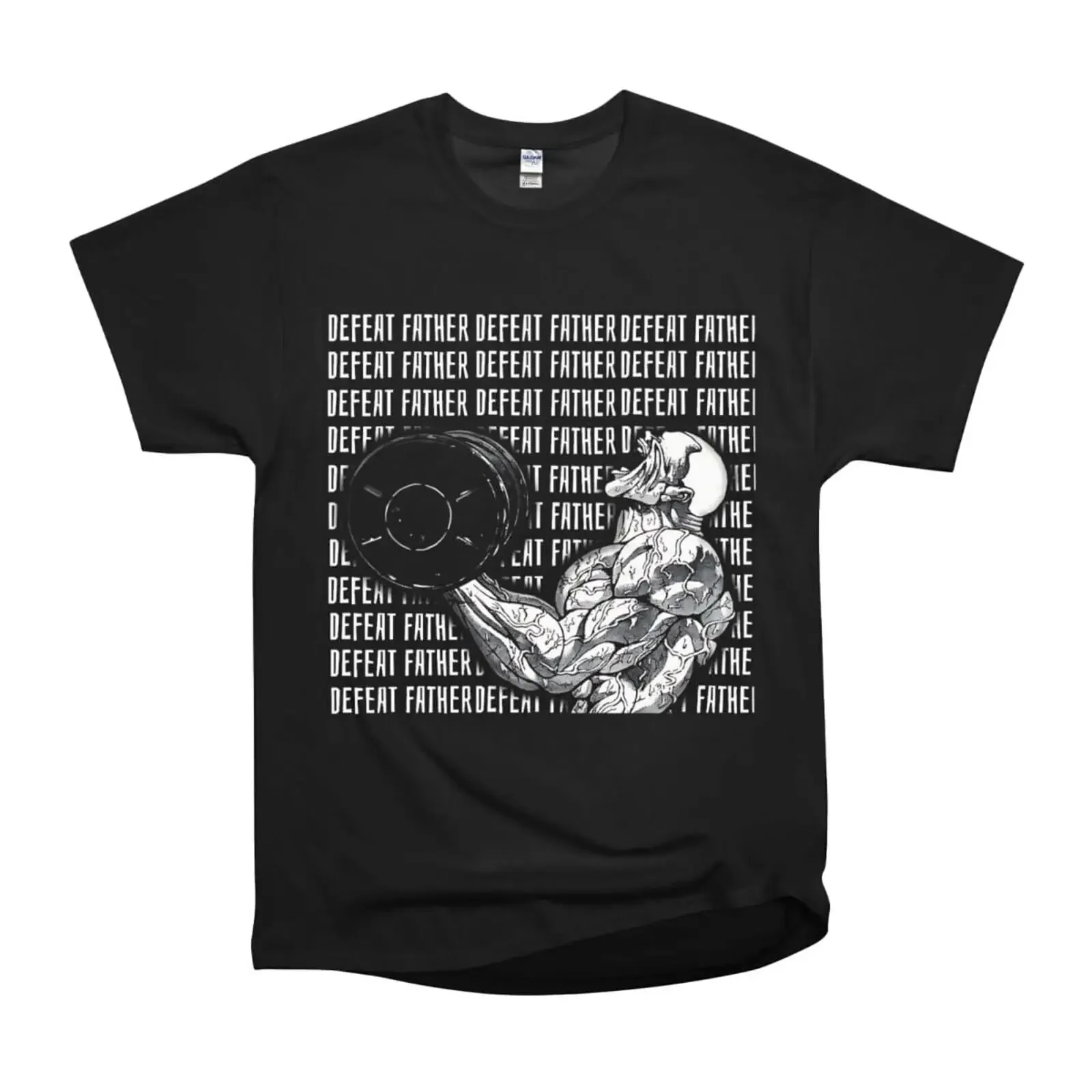 NWT Jack Hanma Training Anime Character T Shirt Black vintage Washed Stretched Soft homme Comfortable Slightly Stylish fashion