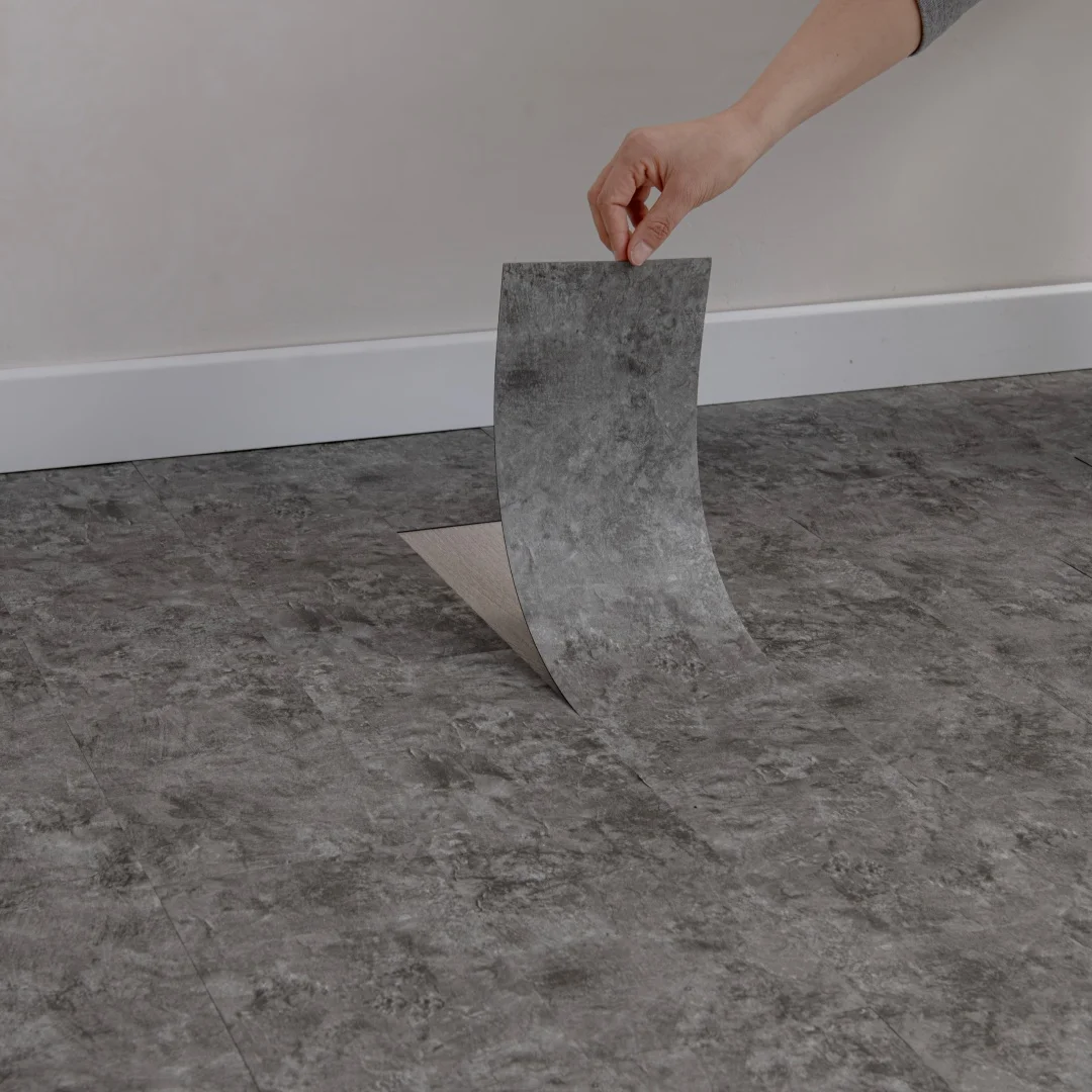 Self-adhesive Vinyl Flooring Marble PVC Peeling and Pasting Tiles Home Kitchen and Bathroom Use Anti Slip and Wear-resistant