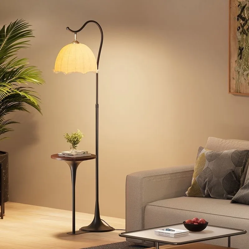 Nordic floor lamp living room sofa bedroom bedside tea room homestay warm internet celebrity full spectrum vertical desk lamp