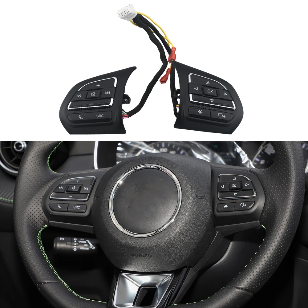 Free Shipping Car Parts Interior Combination Switches Steering Wheel Button Volume Contro For MG ZS MG3 2017