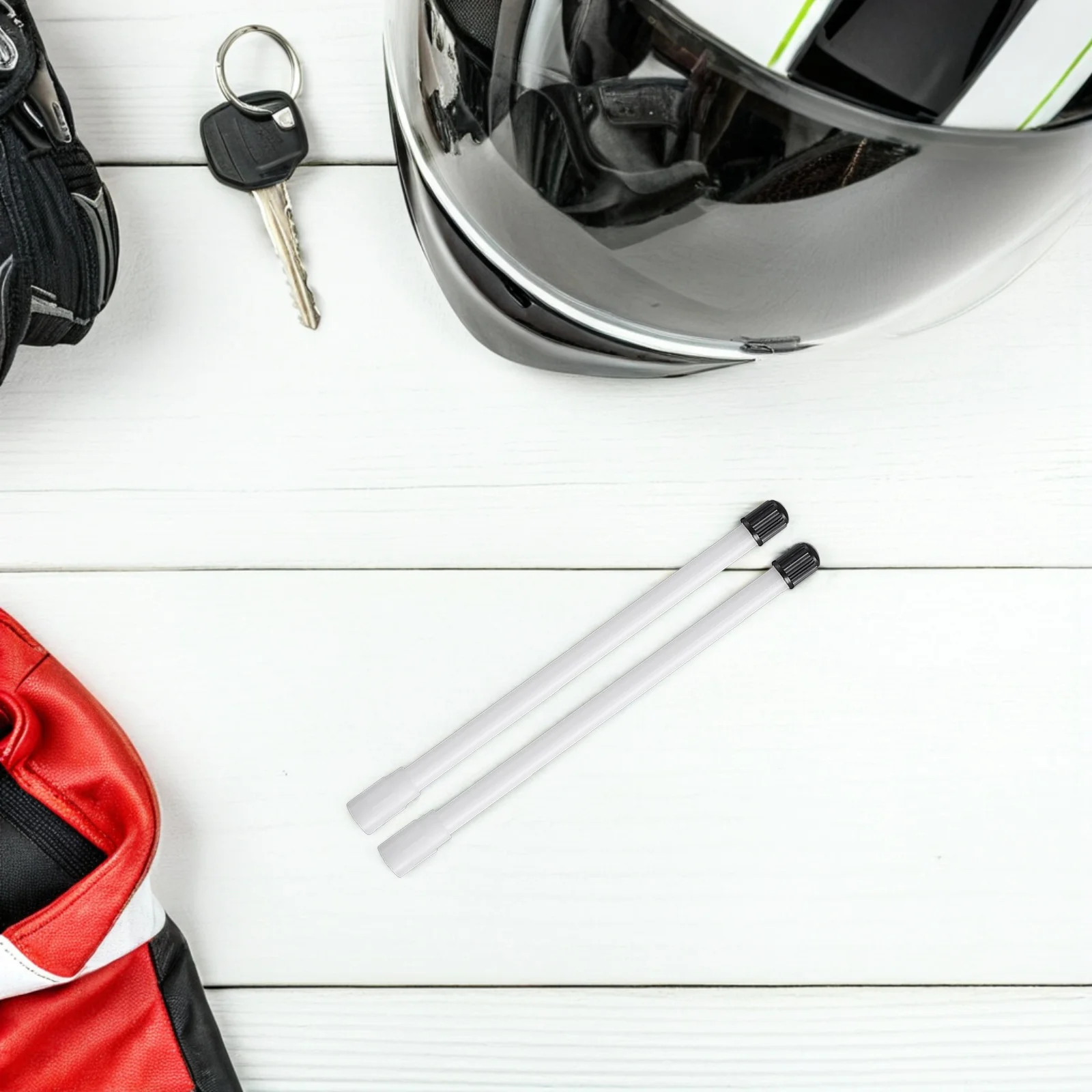 

12Pcs Plastic Tire Valve Extenders Straight Design for Easy Inflation Universal Valve Stem Extension Rods for Bikes Cars