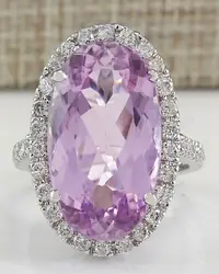 Best selling European and American luxury inlaid amethyst zircon ring female creative carat goose egg diamond ring