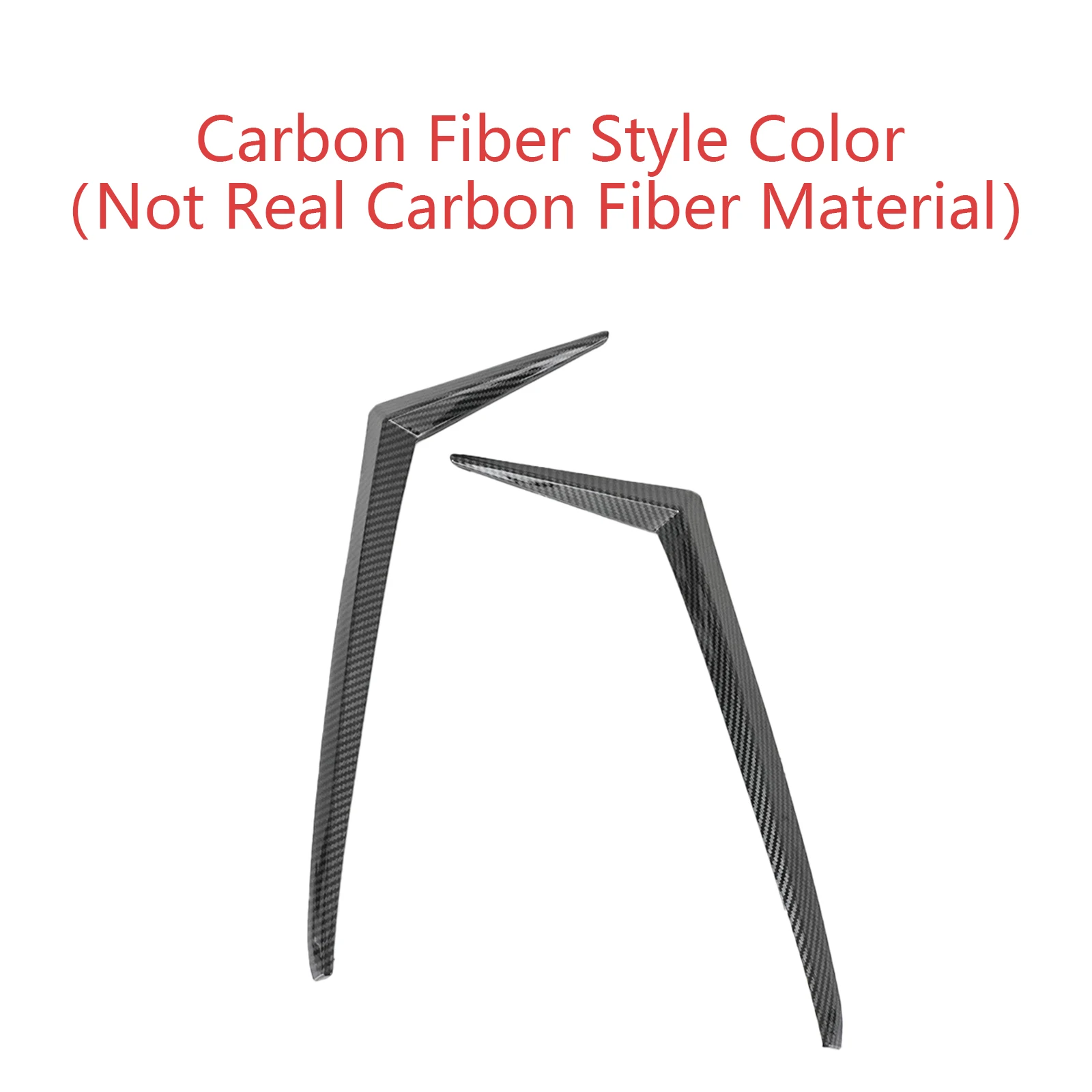 Für Lexus IST 2021-2025 EIN Paar Nebelscheinwerfer Trim Streifen Owen Stil Body Kits Auto Zubehör Carbon Faser stil ABS Kunststoff