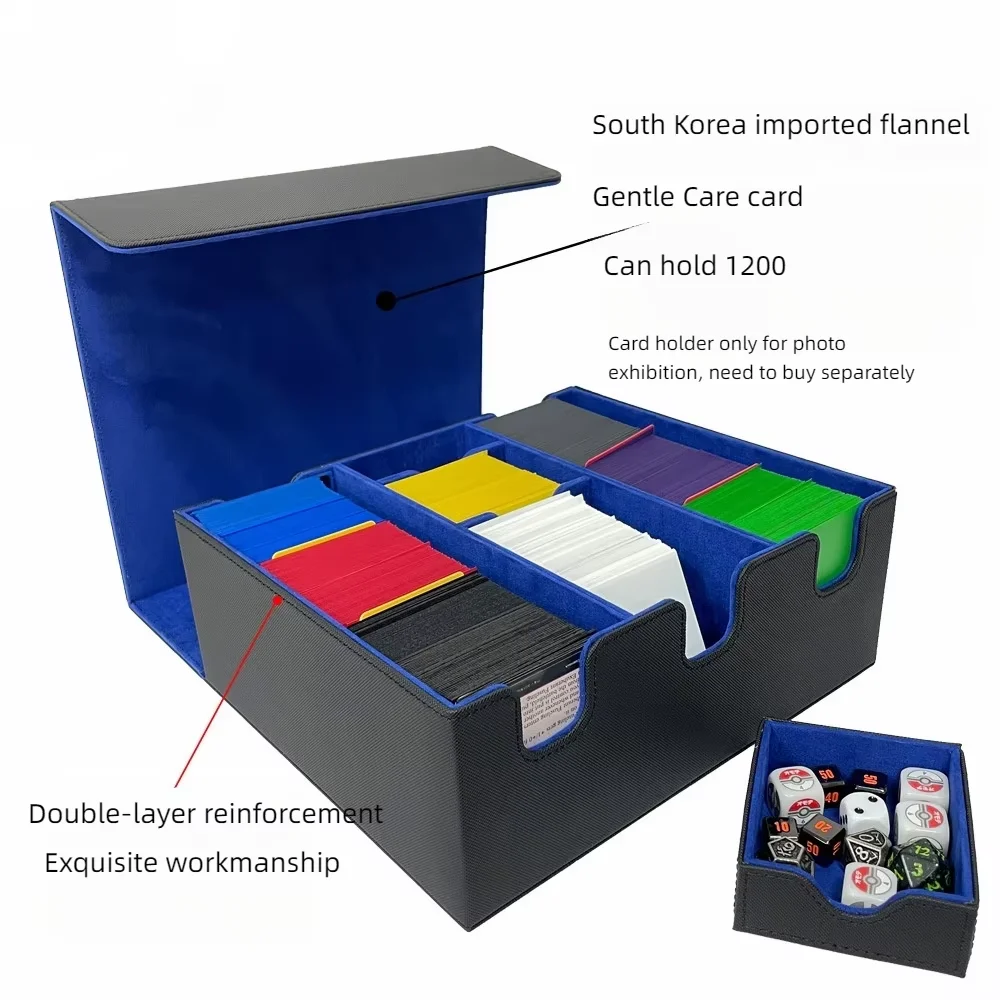 

High-End 6-in-1 Storage Card Box Vertical/Horizontal 100+ Capacity Extra 5 Card Tiles Gift Flexible Use Organizer