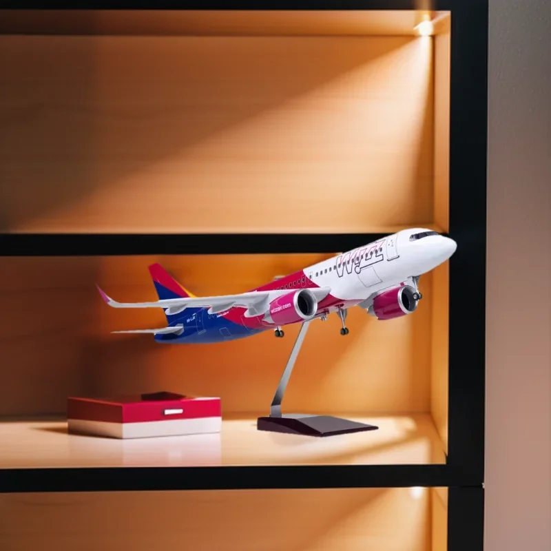 

A320 Model Planes 47CM 320 Wizz Air Airplane Model Plane die-cast Aircraft for Collection Gifts for Ornament Plane Toy
