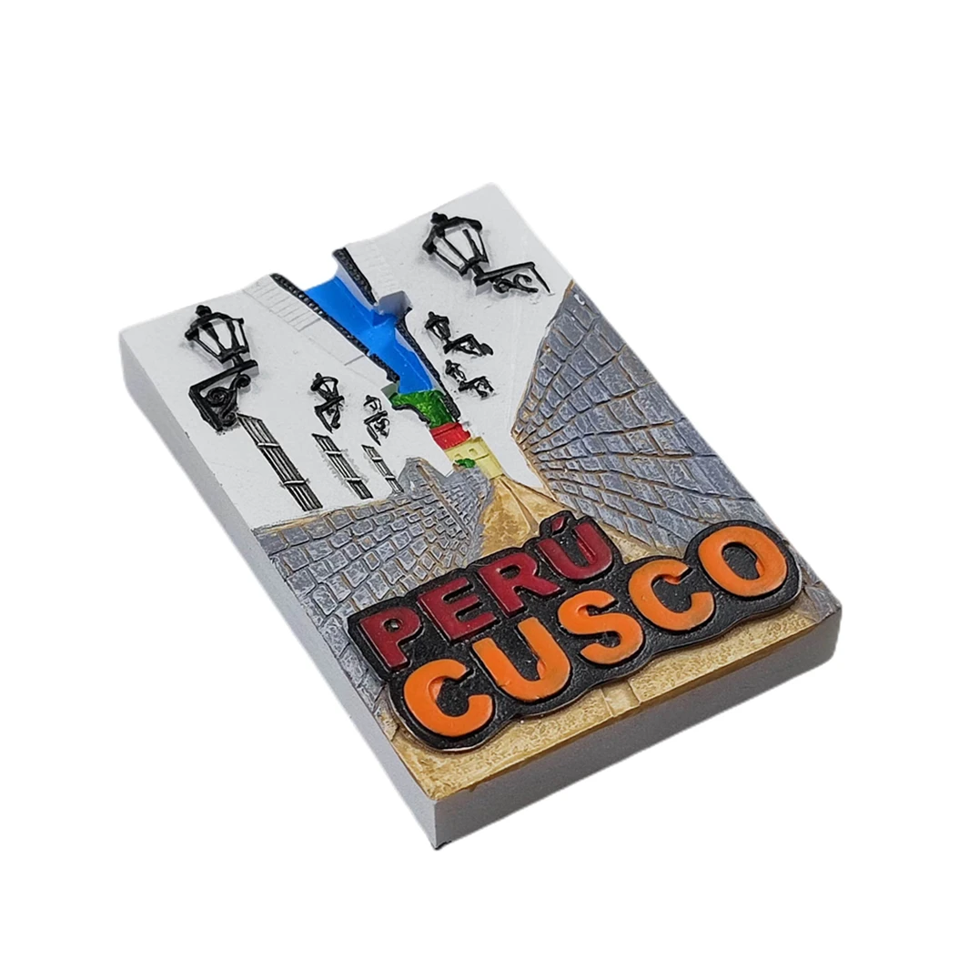 Cusco Peru 3D Fridge Magnet Souvenir Gift,Resin Handmade Peru Refrigerator Magnet Home & Kitchen Decoration Collection