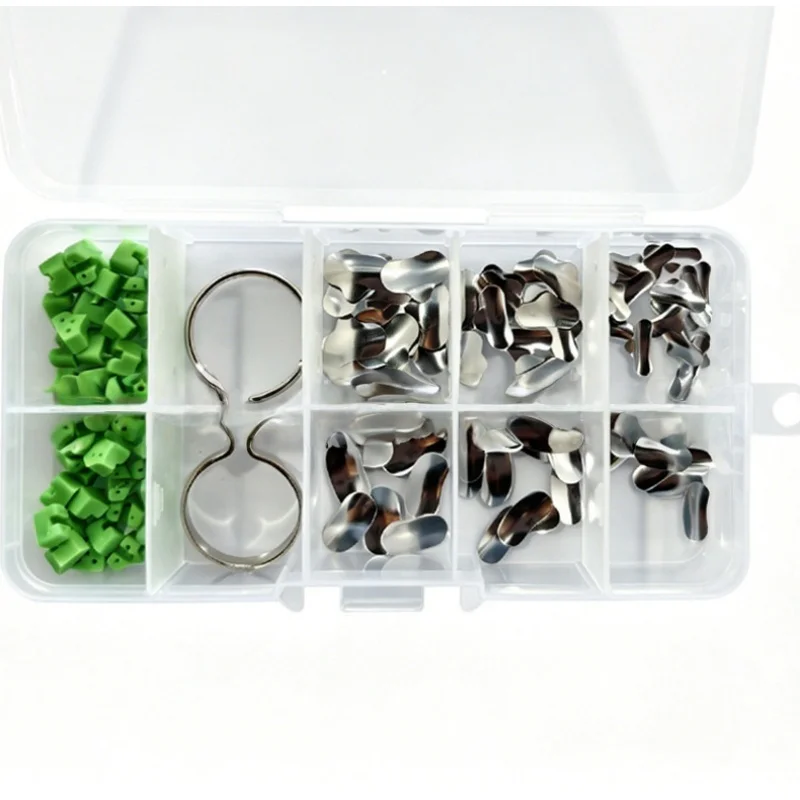 

Dental Sectional Matrix Sectional Contoured Metal Matrices Matrix Bands Resin Clamping Ring Dental Pliers Dentist Tools