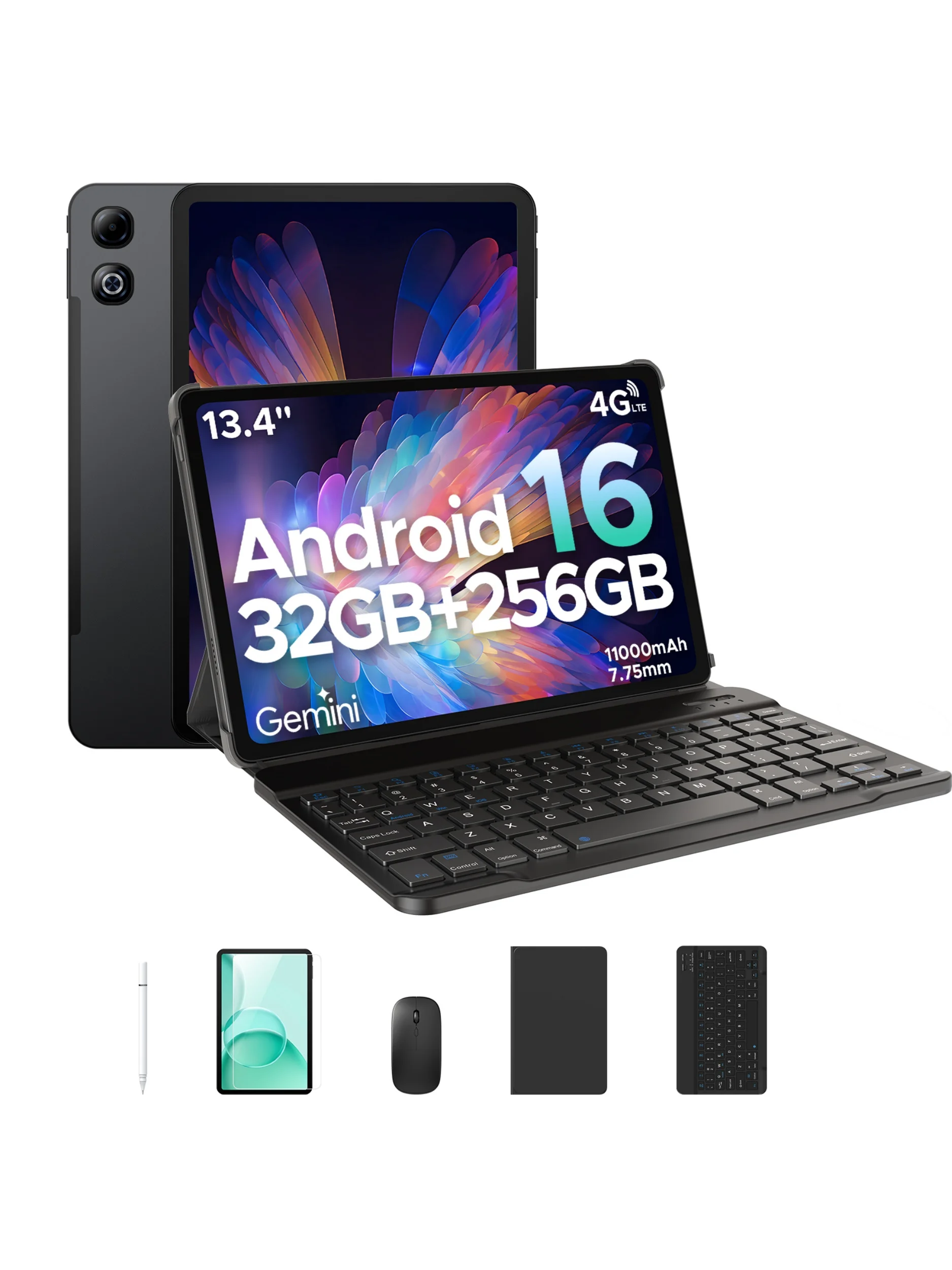DOOGEE Tab G6 Max 2-in-1 Tablet PC 32GB/256GB 13,4'' FHD+ scherm Android 16 Gemini AI 11000mAh 7,7mm ultradun Widevine L1 - afbeelding 2
