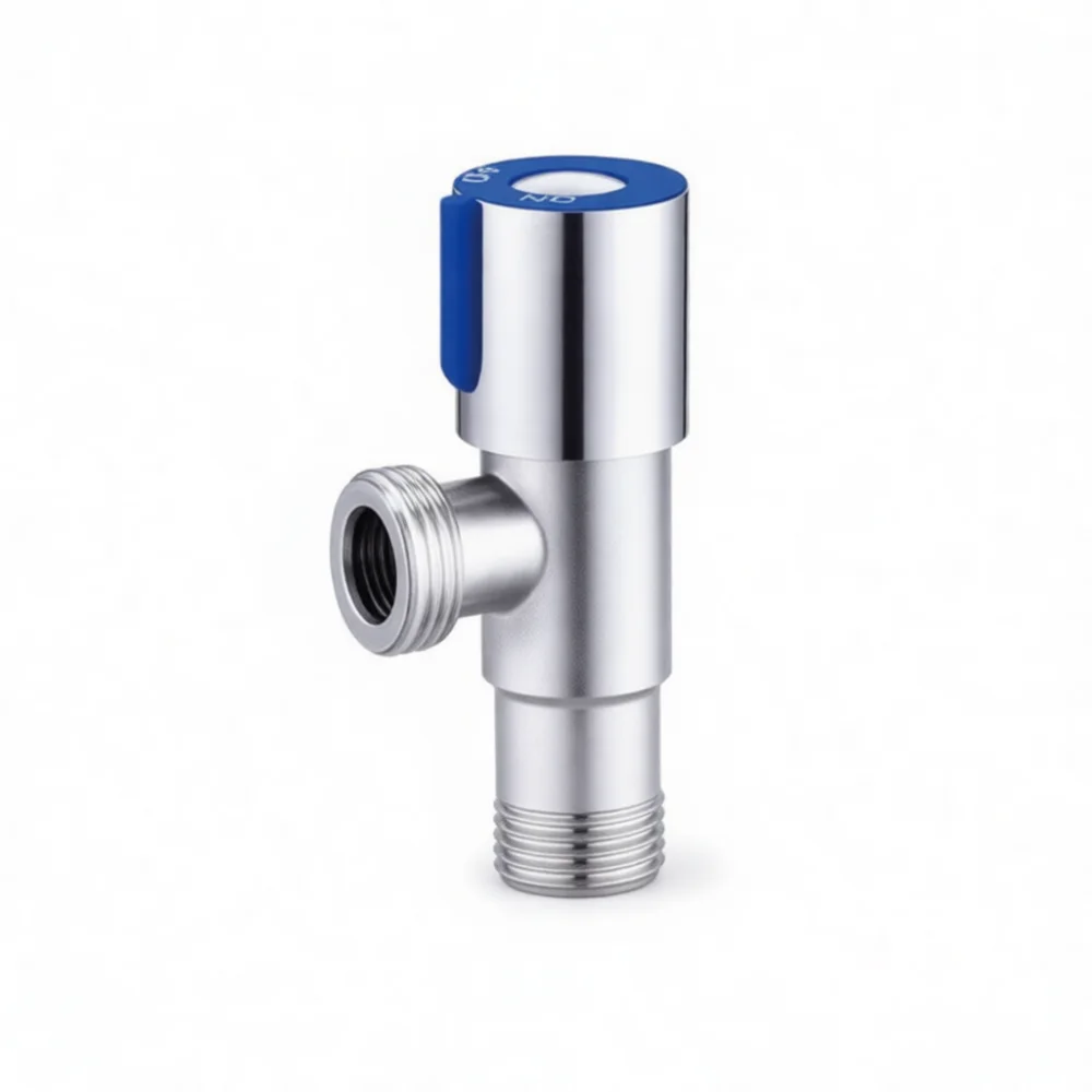 Premium 304 Stainless Steel Angle Valve Dual Outlet Design Water Control Tap For Household Bath Shower Plumbing Fixtures
