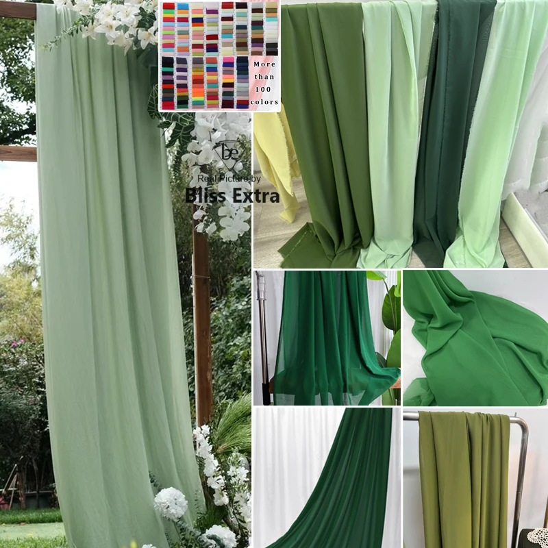 

Olive Avocado Green Chiffon Fabric Drape Georgette For Dress Skirt, Shirt, Dress, Decoration ,Handmade DIY Clothing Wide 150cm
