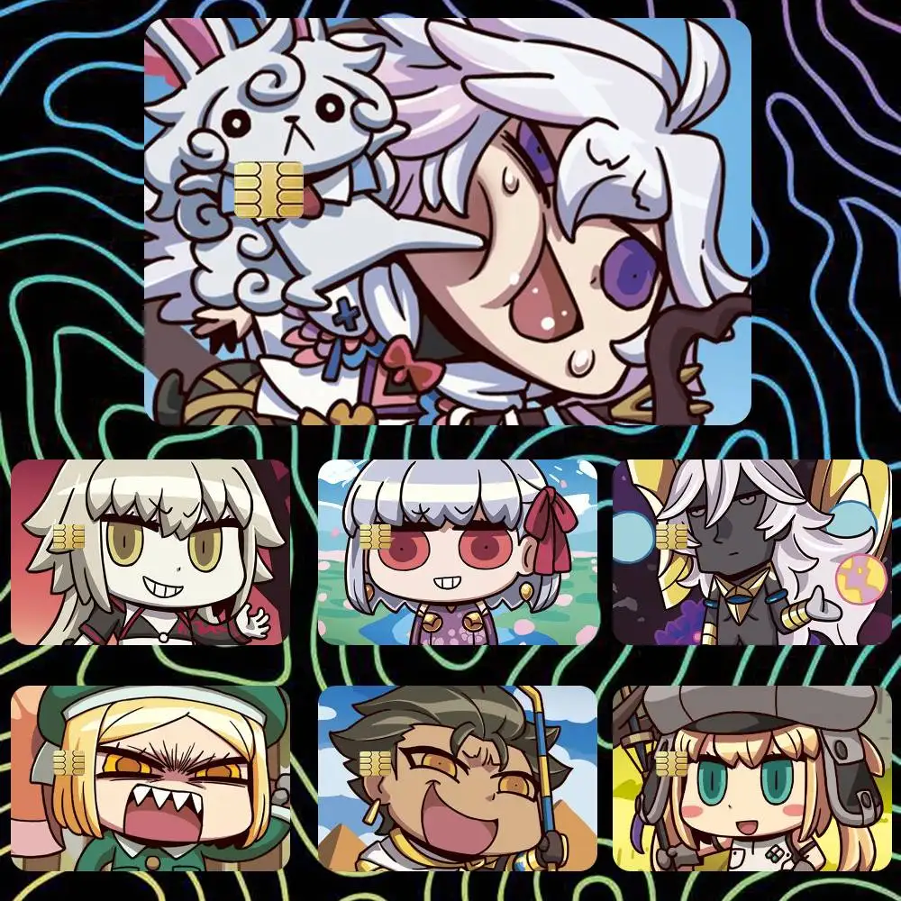

Cute Fate Grand Order FGO GO April Fools' Day Sticker Film Tape Skin for Credit Card Debit Card Waterproof Stickers Cartoon