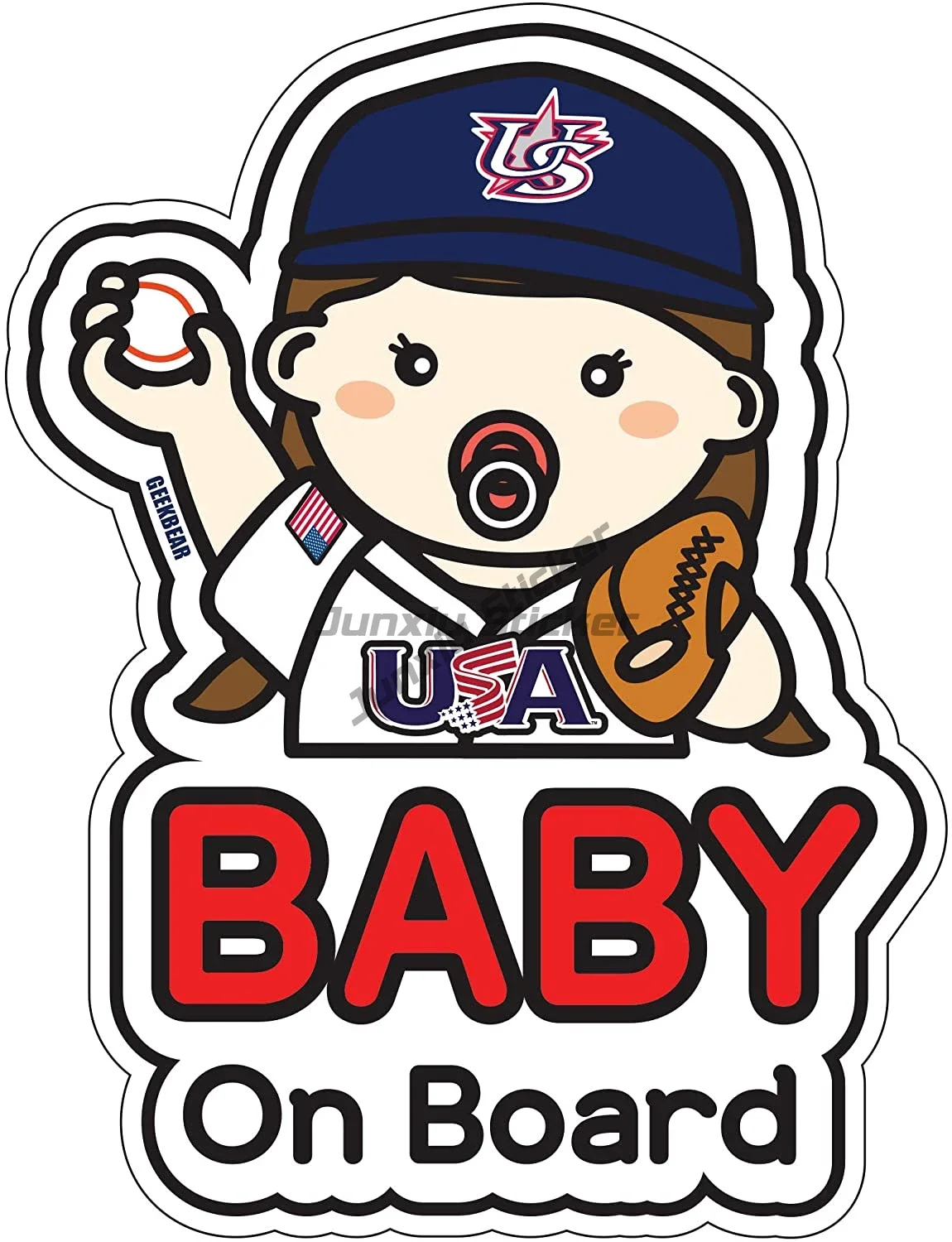 Autocollant créatif mignon bébé à bord bébé dans la voiture, en fourrure, pour décorer la fenêtre de camion, voiture, camping-car, moto, autocollant mural personnalisable