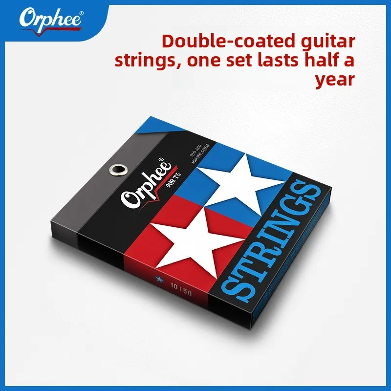 أوتار Orphee، سلسلة Musket، أوتار جيتار صوتية جديدة مطلية بالمزدوج، أوتار جيتار صوتي #1