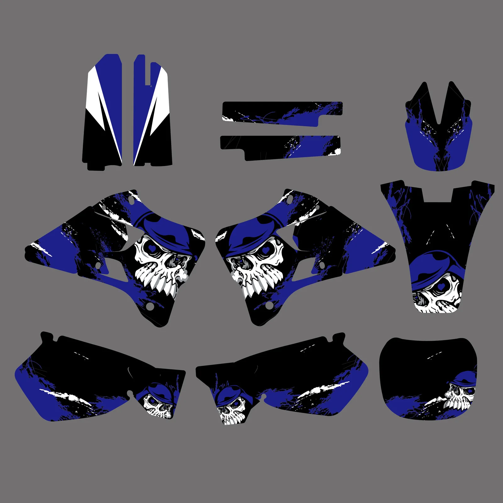 สําหรับ Yamaha YZ125 YZ250 YZ 125 YZ 250 1996-2001 2000 1999 1998 1997 รถจักรยานยนต์กราฟิก Decal สติกเกอร์ชุดปรับแต่ง