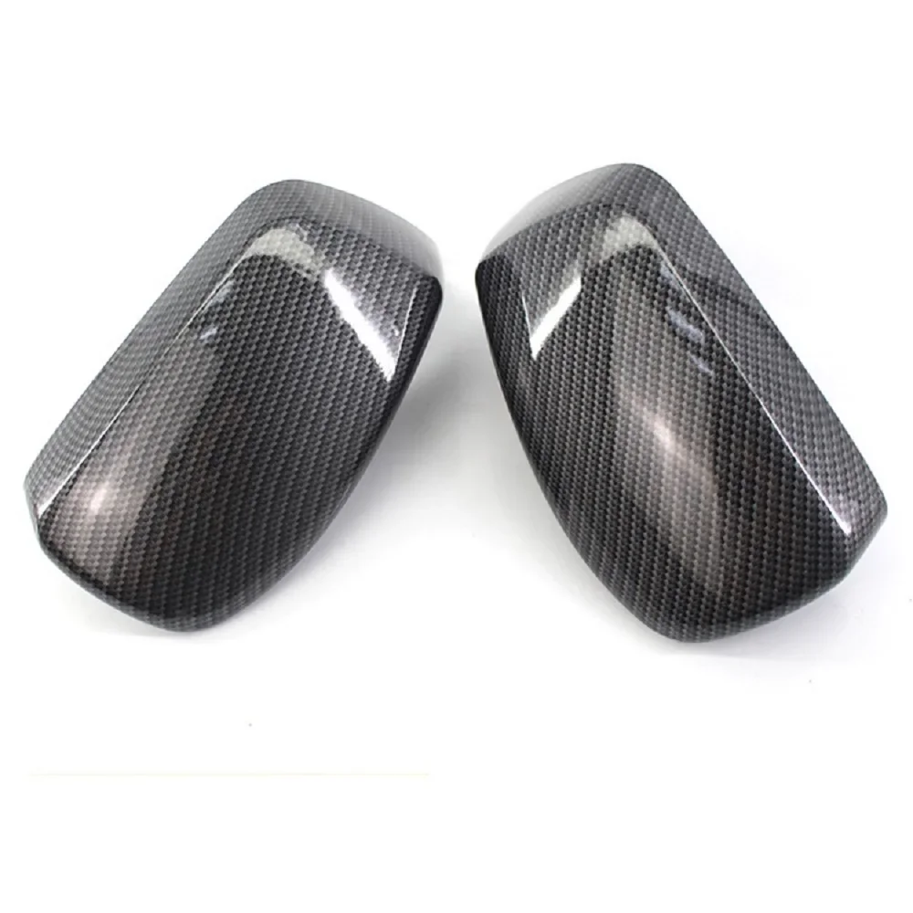 

ABS Car Rearview Side Mirror Covers Carbon Fiber Style Fit For BMW E60 E61 E63 E64 2004 2005 2006 2007