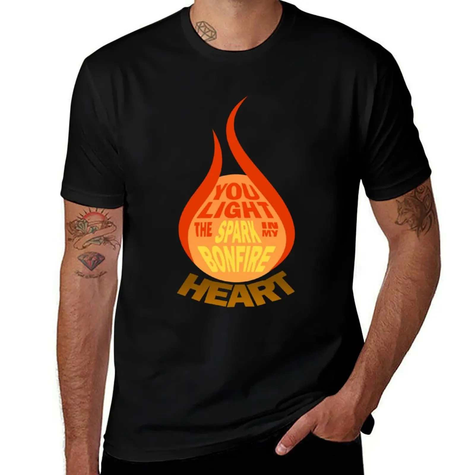 James Blunt - Bonfire Heart T-Shirt Casual Fashion Print Tee Top T-Shirt