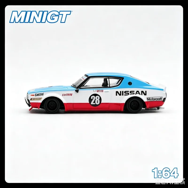 

MINIGT 1:64 Nissan Skyline Kenmeri die-casting alloy car model is a favorite gift and souvenir for boys.