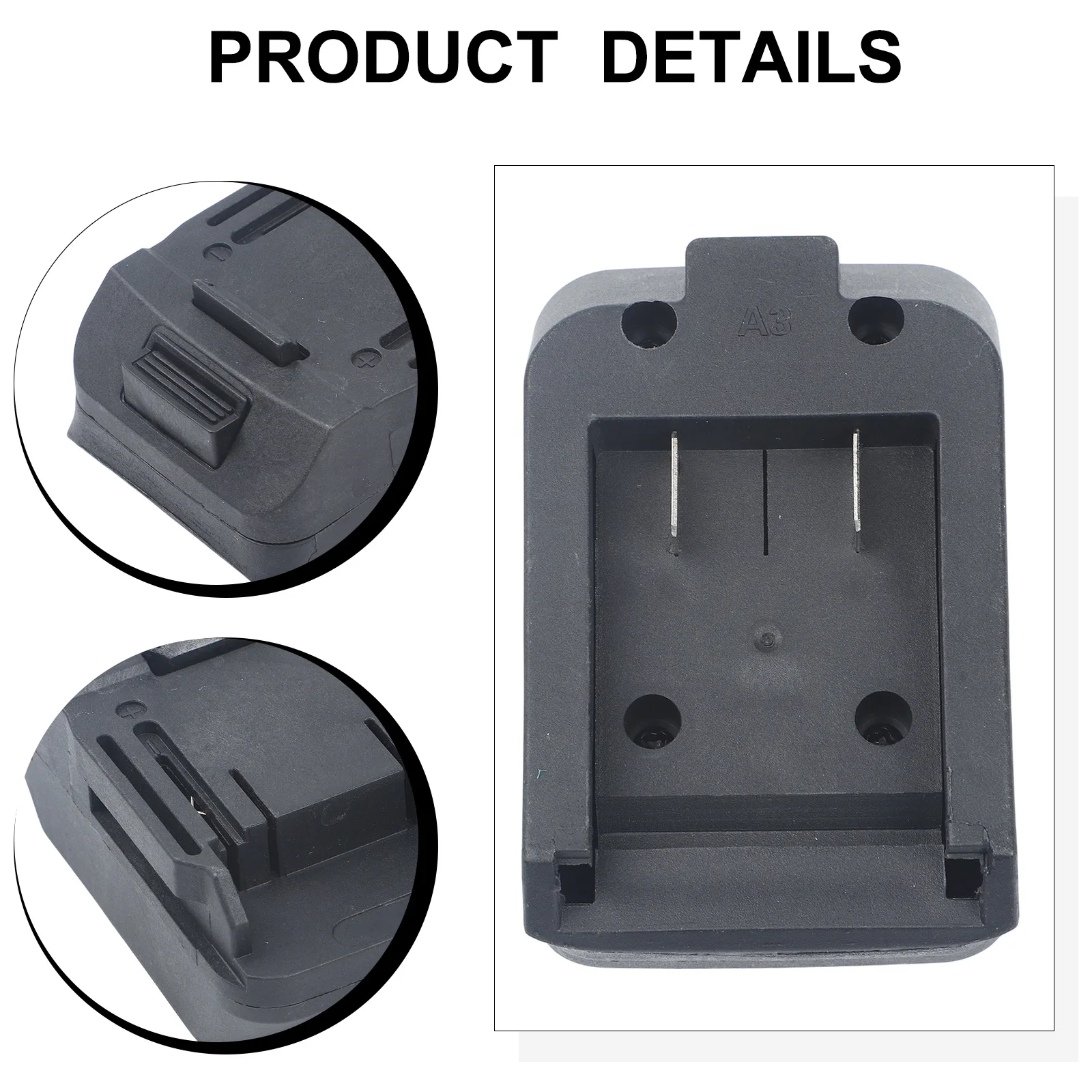 18V Battery Adapter for BL1830 BL1840 BL1850 to 2106 Format with Plastic Housing and Defined Polarity Connection