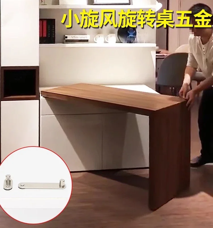 

Household multifunctional small whirlwind rotating dining table mobile furniture folding storage cabinet hardware accessories co