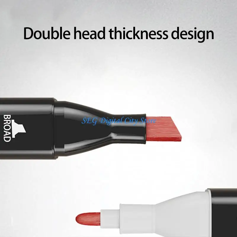 

U75B Набор художественных маркеров по пластику с двойным наконечником для точной детализации и широкой цветовой гаммы Яркий,