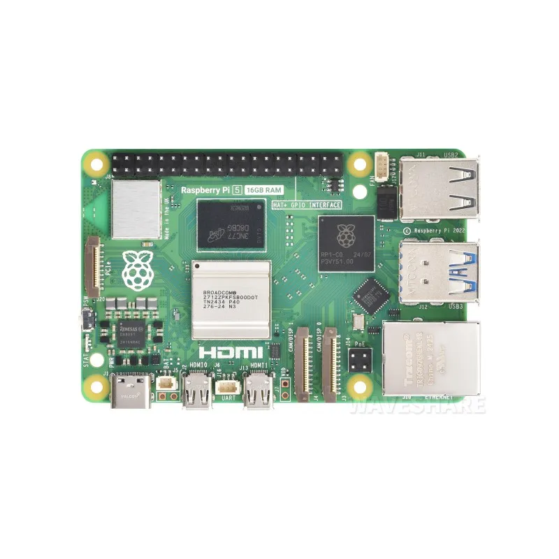 Комплект Raspberry Pi 5, опции для комплектов и оперативной памяти 16 ГБ/2 ГБ/4 ГБ, процессор BSM2712, четырехъядерный 64-битный процессор 2,4 ГГц Arm Cortex-A76