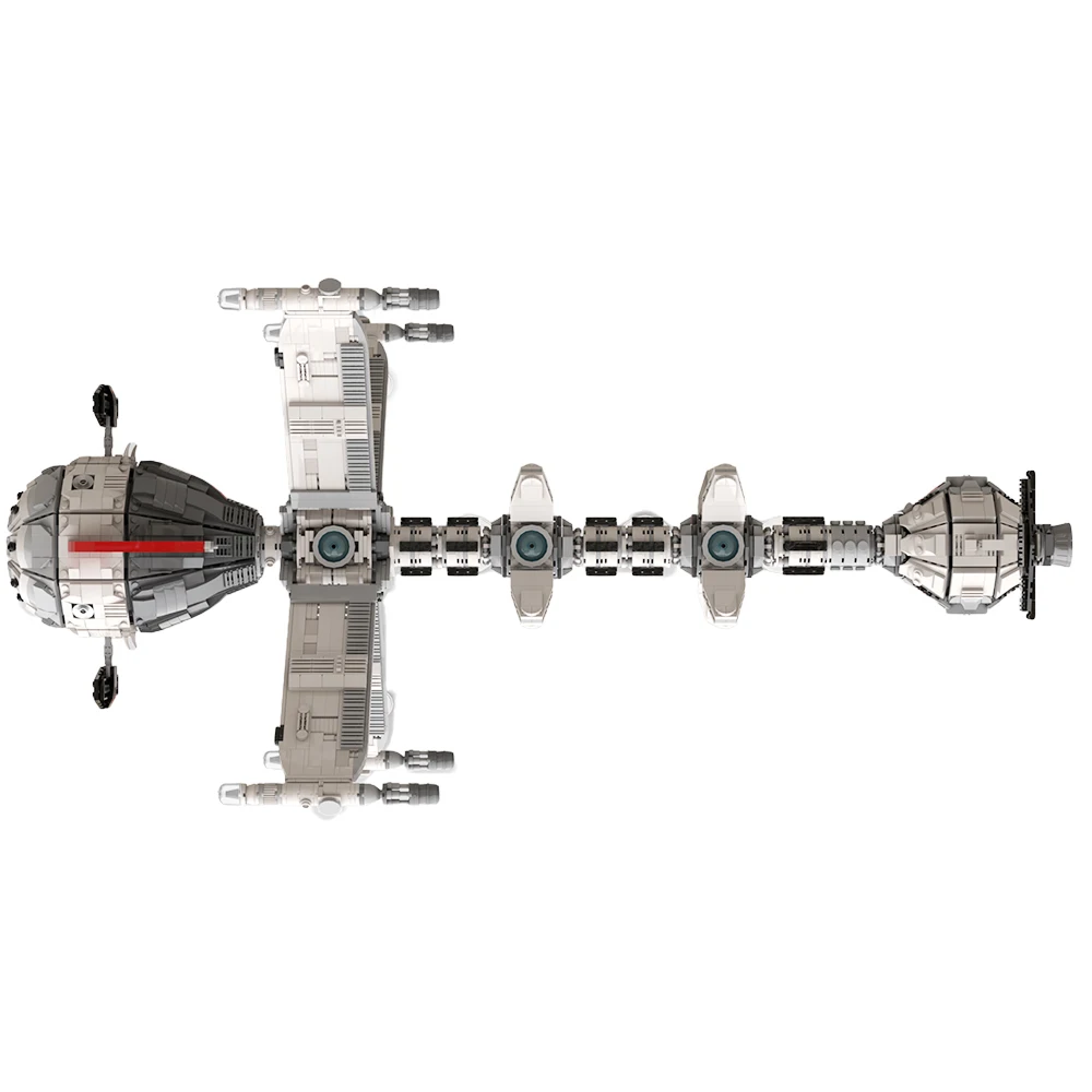 MOC Space Captained Future Ships The Comet Bricks Building Blocks Set Sci-Fi Dime Novel Spaceship Defender Model Skylab KidsToy