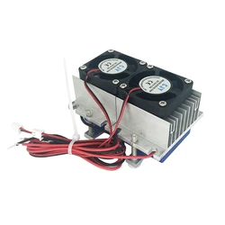 144W Thermoelectric Peltier Refrigeration Cooler 12V Semiconductor Air Conditioner Cooling System for Outdoor Indoor DIY