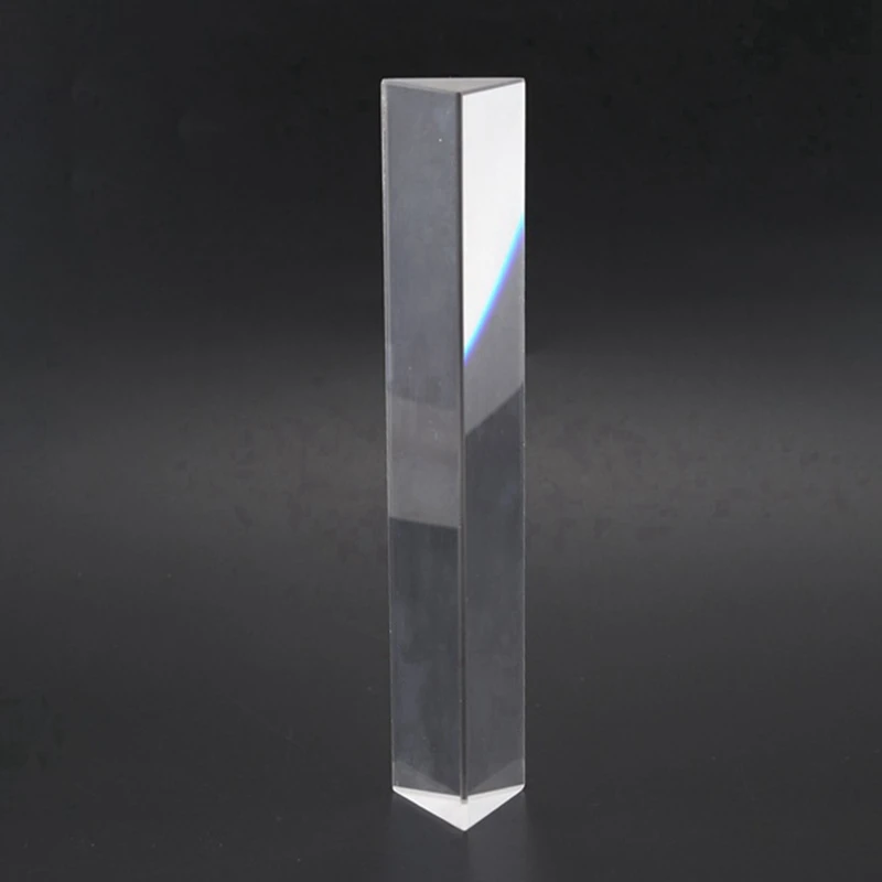 A34M-Optical Equilateral Rainbow Triangular Prism Glass Physics Experiment Children Student Photography Triangular Prism