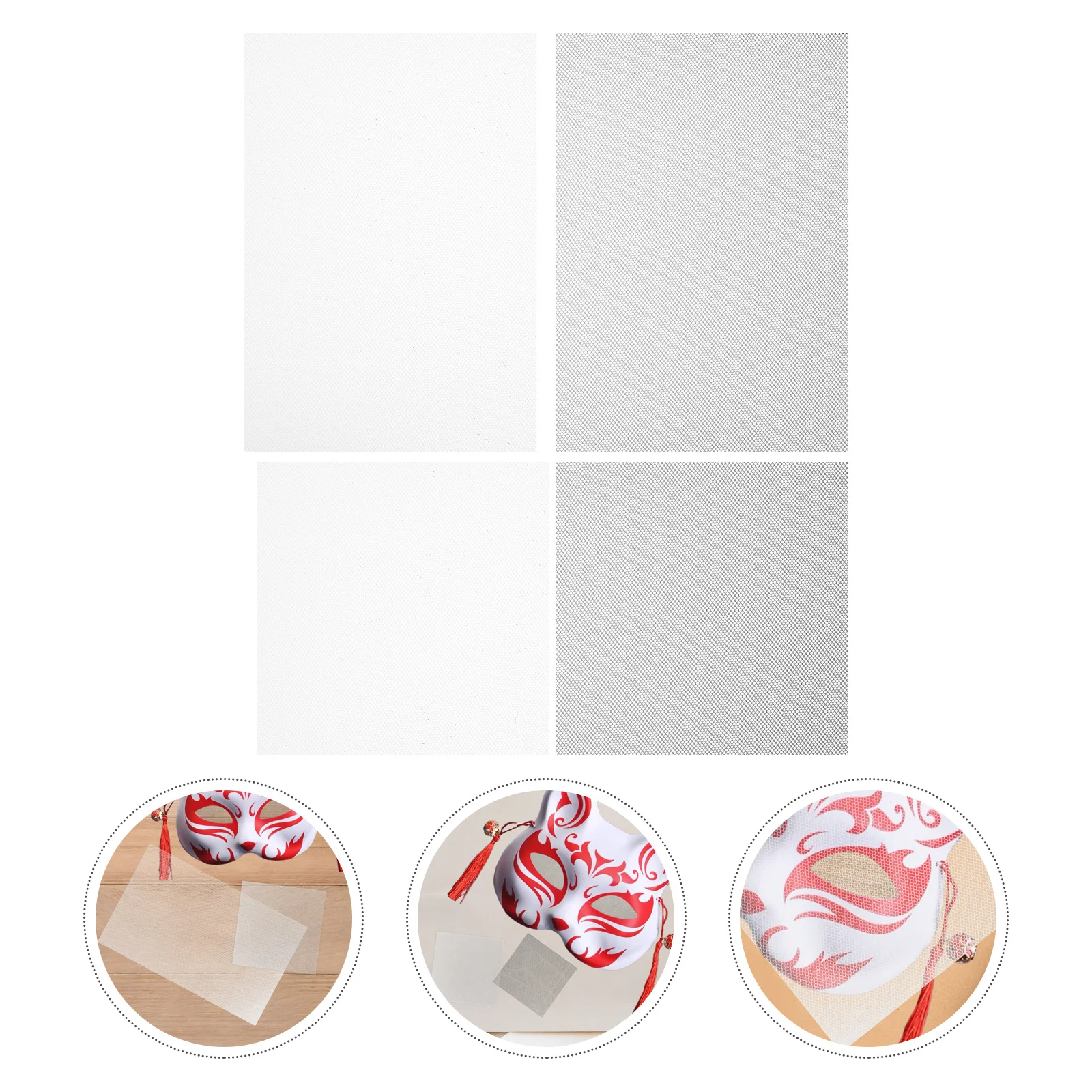 24 قطعة Fursuit العين 10X10 سنتيمتر 20X30 سنتيمتر خفيفة الوزن شبكة النسيج لصنع القناع Diy بها بنفسك أوراق الحرفية تأثيري لوازم الحفلات حفلة تنكرية #1