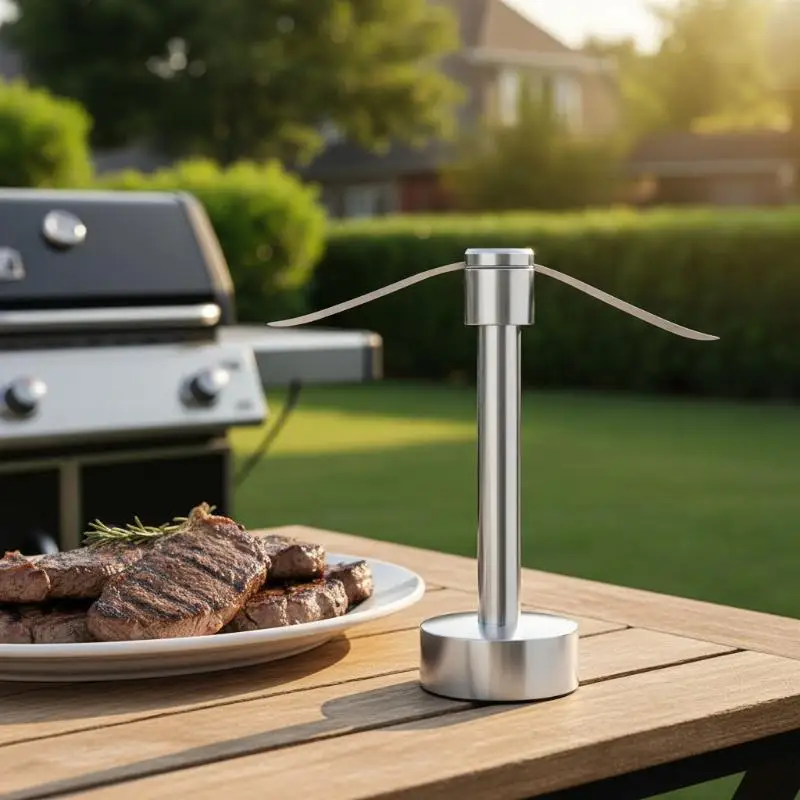 Automatic Fly Trap Outdoor Fly Repellent Fan Table Use Bug Free Dining Solution for Family Gatherings