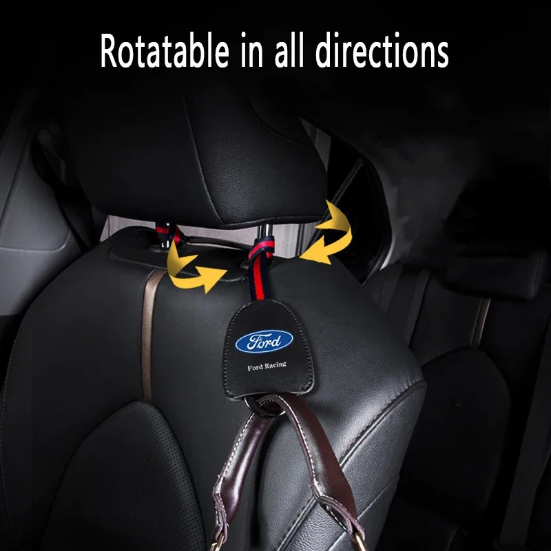 Car Backrest Bags Storage Hook Interior for Ford Mondeo Fiesta Mk7 Fusion Explorer Focus Ranger Mk4 S MAX Kuga Transit Ecosport