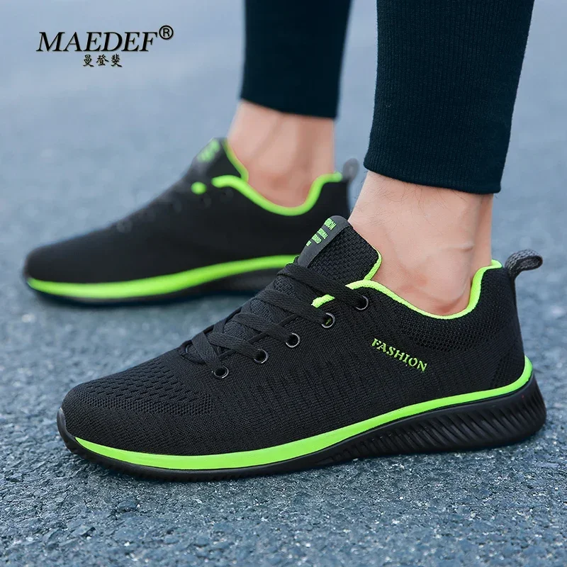 Zapatillas MAEDEF, zapatillas para correr para hombre, zapatillas deportivas ligeras, zapatos informales transpirables de malla clásica para mujer, zapatillas de deporte a la moda para parejas