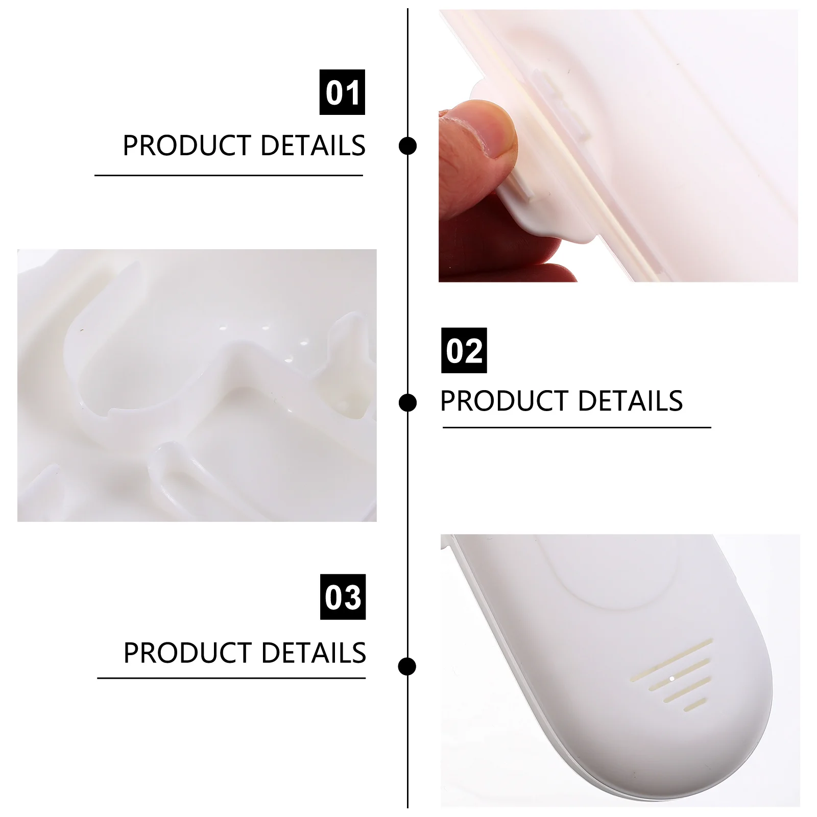 

2Pcs Electric Toothbrush Case Travel Carrying Organizer Universal Toothbrush Holder PP Material Storage Box for Home