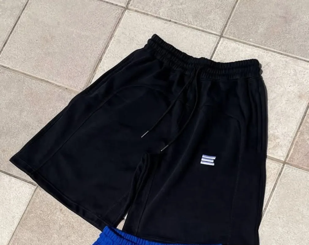 

Готические шорты с вышитым узором High Street Y2K, повседневные универсальные спортивные брюки в стиле ретро, трендовые и модные брюки в стиле хип-хоп