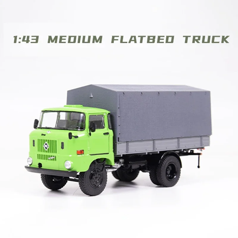 

Diecast 1:43 Scale IFA-W50L Medium Duty Flatbed Truck Alloy Nostalgia Classic Model Toy Gift Collect Static Display Souvenir