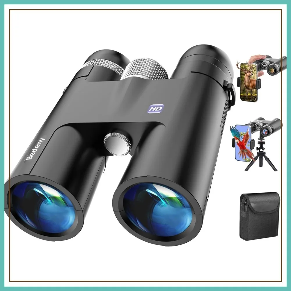 

18x50 Binoculars for Adults with Phone Adapter, Tripod, Waterproof, Low Light Vision for Bird Watching Travel