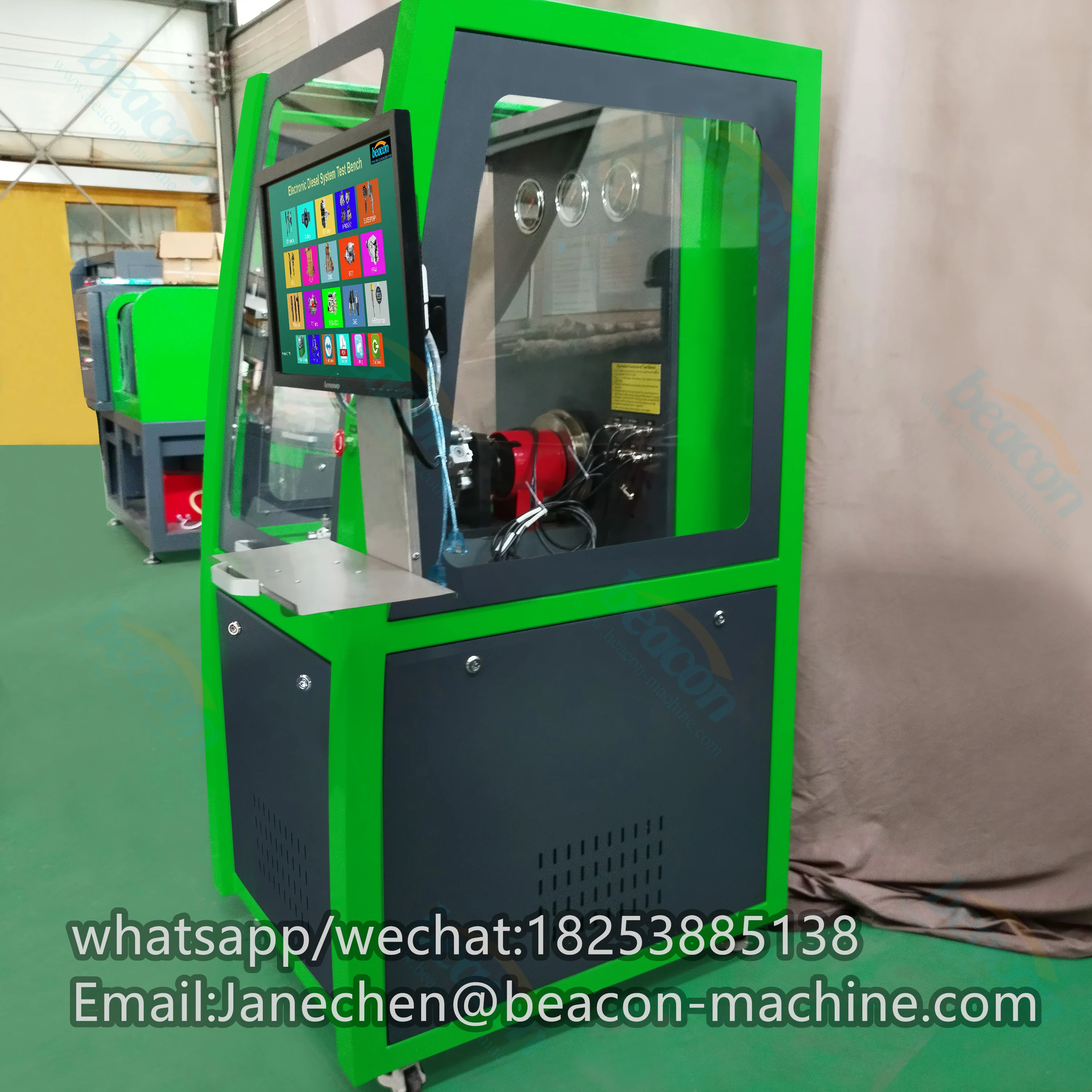 CR1017 Electronic Fuel Injection Pump Test Bench New Plastic Diesel Injection Pump Tester Textiles Common Rail Injector Machine