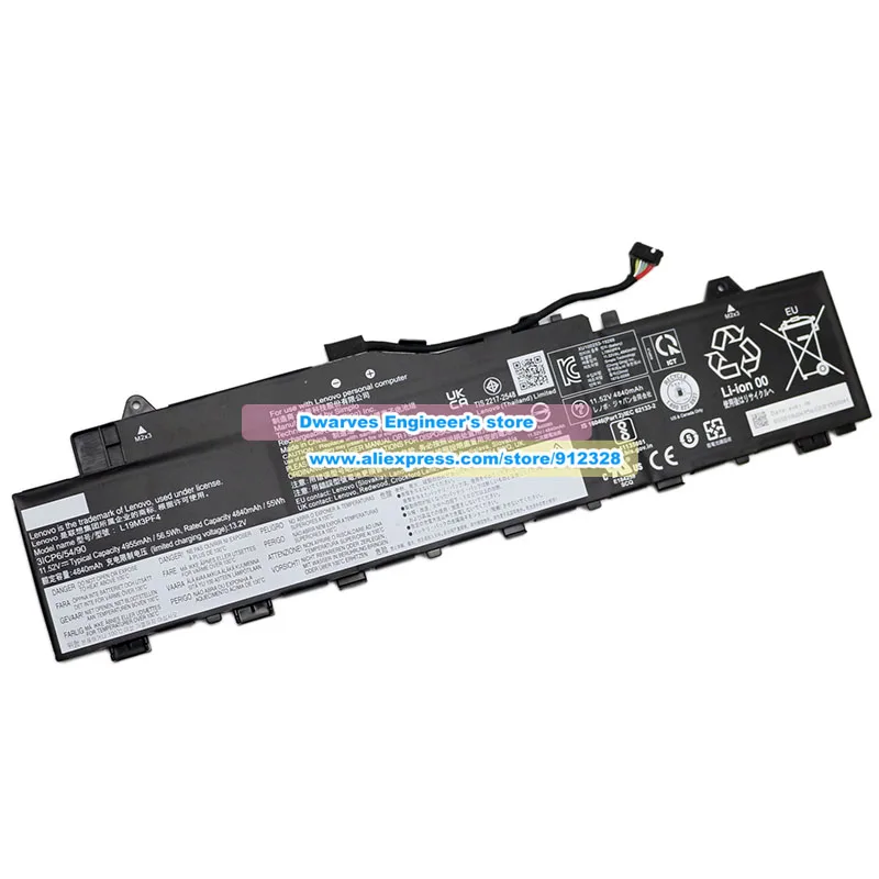 Genuine L19M3PF4 L19C3PF3 Battery 11.52V 56Wh for Lenovo Xiaoxin Air14 2020 IdeaPad 5 14ALC05 14ARE05 14IIL05 14ITL05 15ARE05