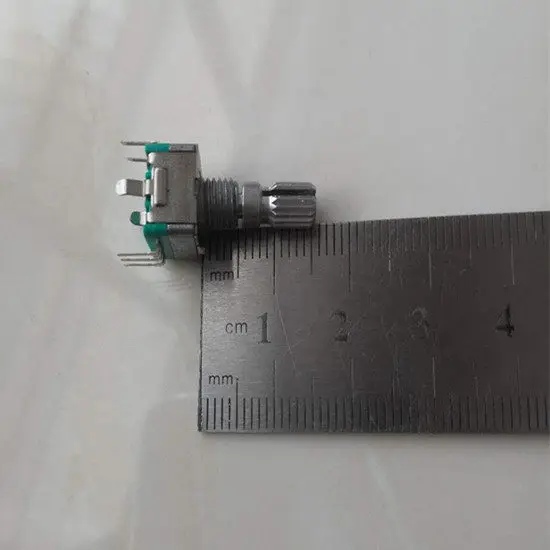 For 360 Degree Rotary Encoder 20 Steps DVD Car Navigation Volume Potentiometer Spline Shaft 15MM
