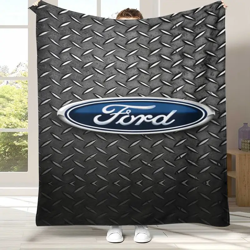 Vintage M-Mustang Racing Biker Garage Moto Soft Flannel Throw Blanket,Cozy Warm Blanket for Bed,Sofa,Living Room,Picnic,Camping
